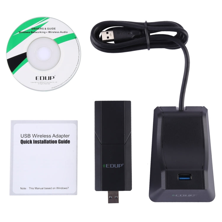 EDUP EP-AC1675 AC1900Mbps 2.4GHz & 5.8GHz Dual Band USB3.0 WiFi Adapter External Network Card - free shipping - PMC Jewellery - Order now!