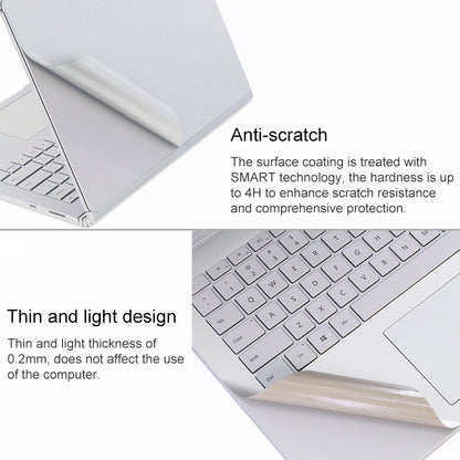 4 in 1 Notebook Shell Protective Film Sticker Set for Microsoft Surface Book 2 15 inch(Silver) - Screen & Keyboard Cover by PMC Jewellery | Online Shopping South Africa | PMC Jewellery | Buy Now Pay Later Mobicred