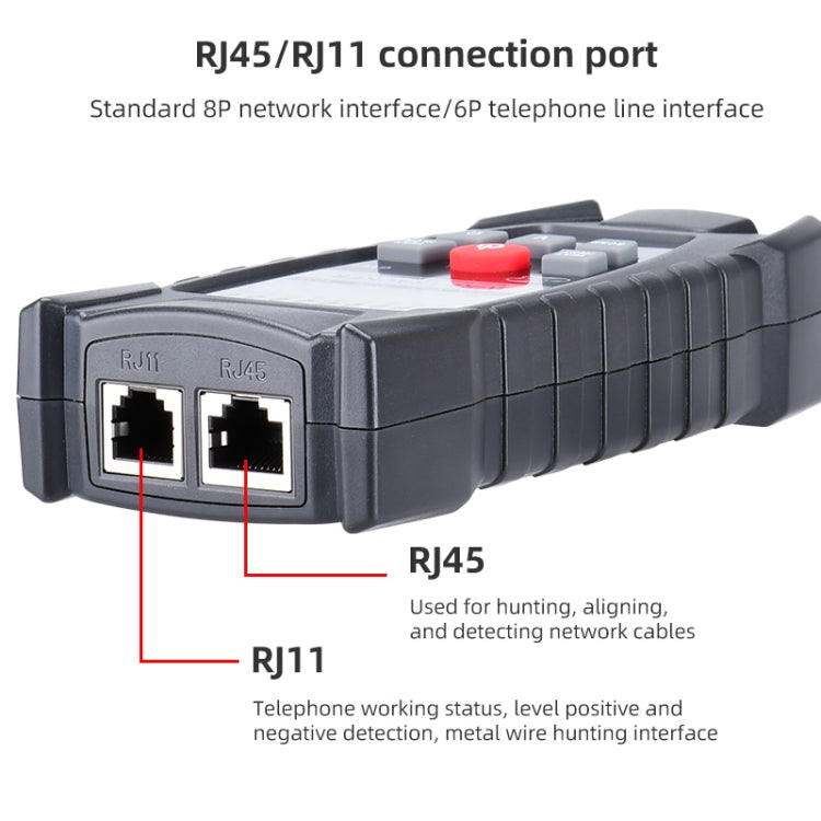 BENETECH GT67 RJ11 / RJ45 Multifunctional Cable Tester Line Finder Net Cable Detector - Lan Cable and Tools by BENETECH | Online Shopping South Africa | PMC Jewellery | Buy Now Pay Later Mobicred