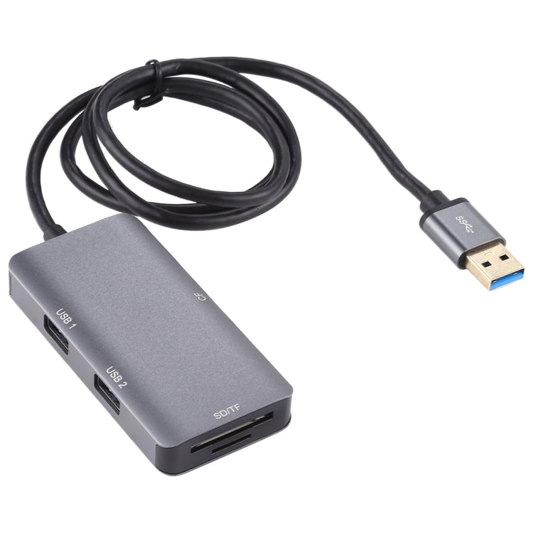 5 In 1 Dual USB 3.0 + CF + TF + SD Multi-function USB 3.0 Card Reader -  by PMC Jewellery | Online Shopping South Africa | PMC Jewellery | Buy Now Pay Later Mobicred