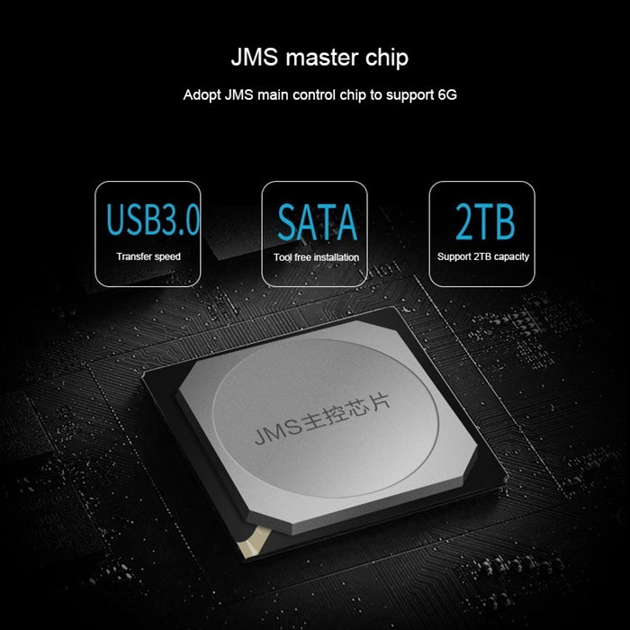 SEATAY HD213 Tool Free Screwless SATA 2.5 inch USB 3.0 Interface HDD Enclosure, The Maximum Support Capacity: 2TB(White) - free shipping - PMC Jewellery - Order now!