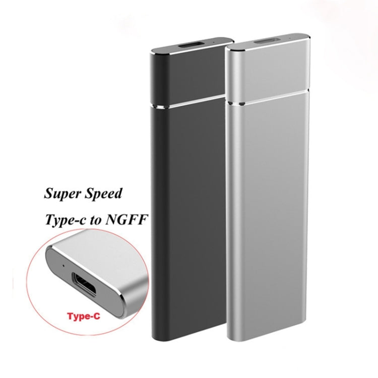 M.2 NGFF to USB-C / Type-C USB 3.1 Interface Aluminum Alloy SSD Enclosure (Silver) - HDD Enclosure by PMC TechLife | Online Shopping South Africa | PMC TechLife | Buy Now Pay Later Mobicred