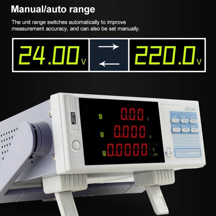 DCUU PM9915 Intelligent Electrical Parameters Measuring Instrument (EU Plug) - Current & Voltage Tester by PMC TechLife | Online Shopping South Africa | PMC TechLife | Buy Now Pay Later Mobicred