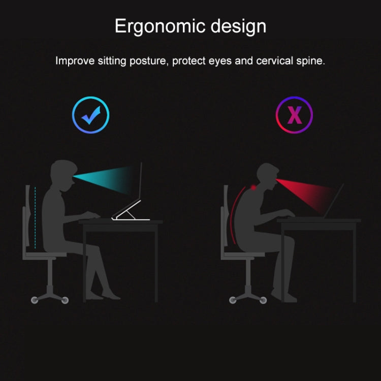 Laptop Stand Desktop Raise Bracket Cooling Base Lifting Holder Foldable (White) - free shipping - PMC TechLife - Order now!