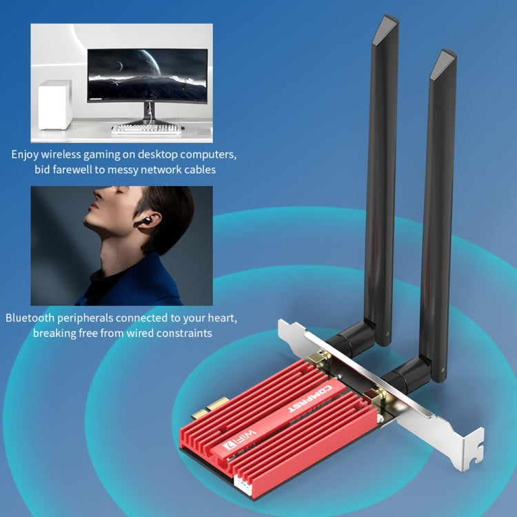 COMFAST CF-BE200 Pro 8774Mbps WiFi7 PCIE Wireless Network Adapter WiFi Receiver - free shipping - PMC TechLife - Order now!