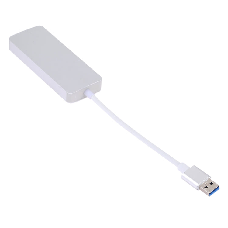 4 in 1 USB 3.0 to 3 x USB 3.0 + HDMI Adapter(Silver) - USB 3.0 HUB by PMC TechLife | Online Shopping South Africa | PMC TechLife | Buy Now Pay Later Mobicred