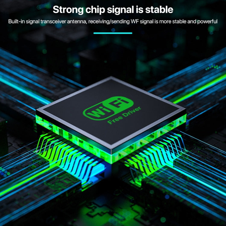 1300Mbps 5G Wireless Network Card Gigabit Dual Band Driver-free USB WiFi Receiver - USB Network Adapter by PMC TechLife | Online Shopping South Africa | PMC TechLife | Buy Now Pay Later Mobicred