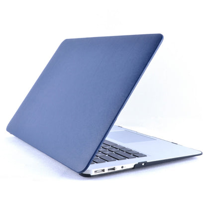 For MacBook Air 13.3 inch A1466 2012-2017 / A1369 2010-2012 Laptop PU Leather Paste Case (Dark Blue) - MacBook Air Cases by PMC Jewellery | Online Shopping South Africa | PMC Jewellery | Buy Now Pay Later Mobicred