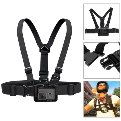 PULUZ 45 in 1 Accessories Ultimate Combo Kits (Chest Strap + Suction Cup Mount + 3-Way Pivot Arms + J-Hook Buckle + Wrist Strap + Helmet Strap + Surface Mounts + Tripod Adapter + Storage Bag + Handleb ... ce Pro, DJI Osmo Action 4 and Other Action Cameras -  by PULUZ | Online Shopping South Africa | PMC Jewellery | Buy Now Pay Later Mobicred