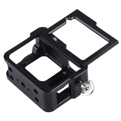 PULUZ Housing Shell CNC Aluminum Alloy Protective Cage with Insurance Frame & 52mm UV Lens for GoPro HERO(2018) /7 Black /6 /5(Black) - Metal Cases by PULUZ | Online Shopping South Africa | PMC Jewellery | Buy Now Pay Later Mobicred