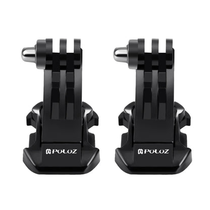 2 PCS PULUZ Black Vertical Surface J-Hook Buckle Mount Set for PULUZ Action Sports Cameras Jaws Flex Clamp Mount for GoPro Hero12 Black / Hero11 /10 /9 /8 /7 /6 /5, Insta360 Ace / Ace Pro, DJI Osmo Action 4 and Other Action Cameras(Black) - Connection Mount by PULUZ | Online Shopping South Africa | PMC Jewellery | Buy Now Pay Later Mobicred