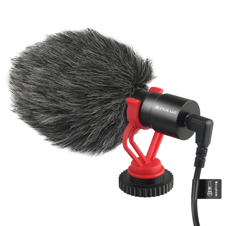 PULUZ Professional Interview Condenser Video Shotgun Microphone with 3.5mm Audio Cable for DSLR & DV Camcorder - Camera Microphone by PULUZ | Online Shopping South Africa | PMC Jewellery | Buy Now Pay Later Mobicred