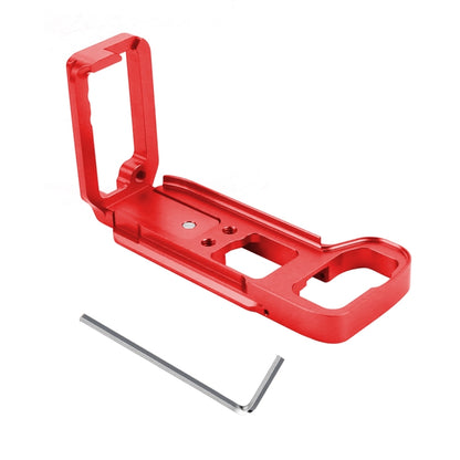 PULUZ 1/4 inch Vertical Shoot Quick Release L Plate Bracket Base Holder for Sony A9 (ILCE-9) / A7 III/ A7R III(Red) - L-Bracket by PULUZ | Online Shopping South Africa | PMC Jewellery