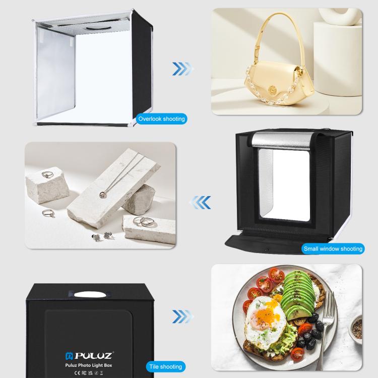 PULUZ 40cm Folding Portable White Light Dimmable Photo Lighting Studio Shooting Tent Box Kit with 6 Colors (Black, Orange, White, Red, Green, Blue) Backdrops(AU Plug) - free shipping - PMC TechLife - Order now!