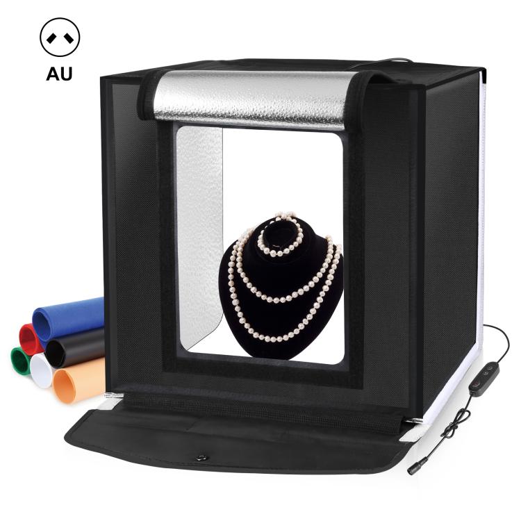 PULUZ 40cm Folding Portable White Light Dimmable Photo Lighting Studio Shooting Tent Box Kit with 6 Colors (Black, Orange, White, Red, Green, Blue) Backdrops(AU Plug) - free shipping - PMC TechLife - Order now!