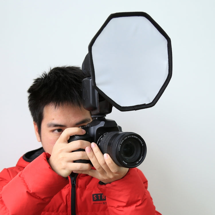 PULUZ 20cm Octangle Style Foldable Soft Flash Light Diffuser Softbox -  by PULUZ | Online Shopping South Africa | PMC TechLife | Buy Now Pay Later Mobicred