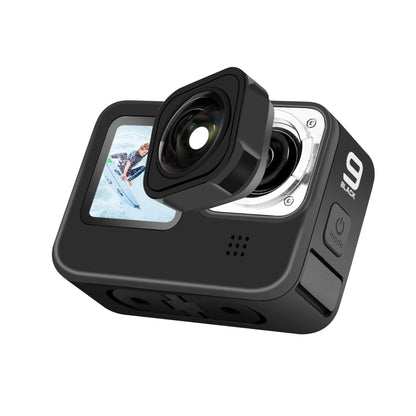 PULUZ Max Lens Mod Wide Angle Lens for GoPro Hero11 Black / HERO10 Black / HERO9 Black(Black) - Lens by PULUZ | Online Shopping South Africa | PMC Jewellery