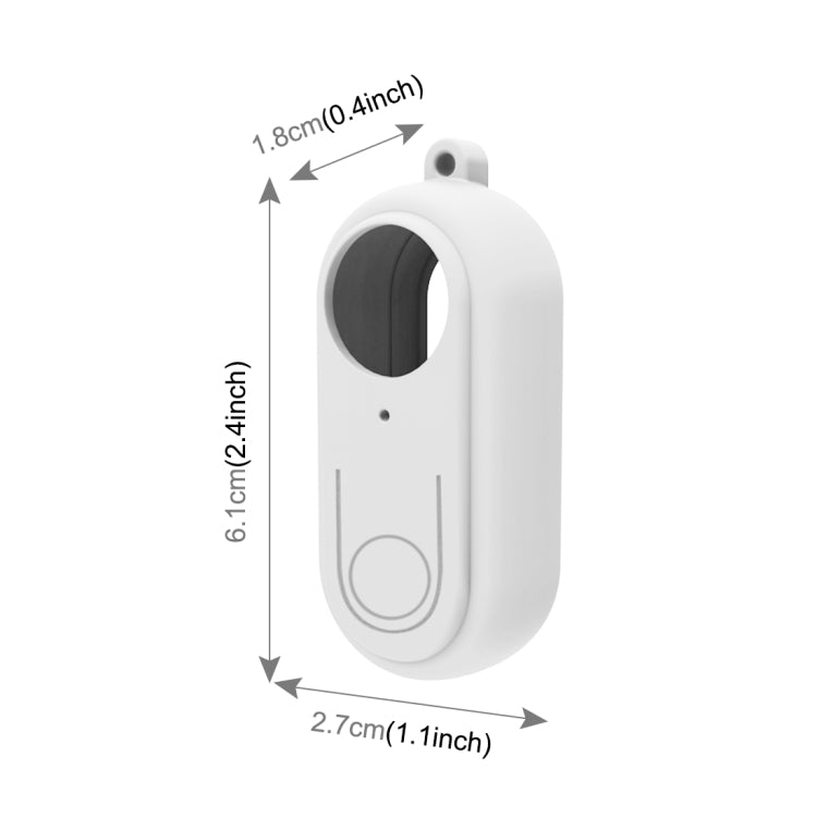 PULUZ Silicone Protective Case with Lens Cover for Insta360 GO 2(White) - Case & Bags by PULUZ | Online Shopping South Africa | PMC Jewellery | Buy Now Pay Later Mobicred