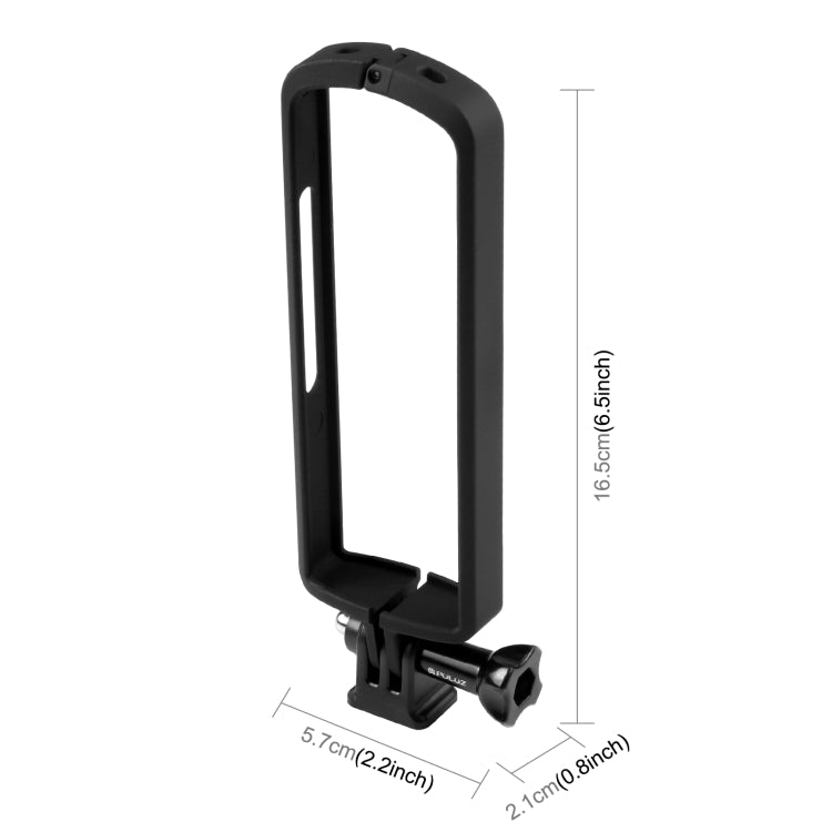 PULUZ PC ABS Plastic Protective Frame for Ricoh Theta SC2, with Adapter Mount & Screw(Black) - Protective Frame by PULUZ | Online Shopping South Africa | PMC Jewellery | Buy Now Pay Later Mobicred