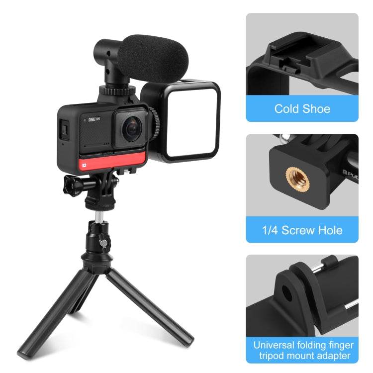 PULUZ Plastic Frame Case for Insta360 One RS 4K / 360 / 1-Inch Edition(Black) - free shipping - PMC TechLife - Order now!