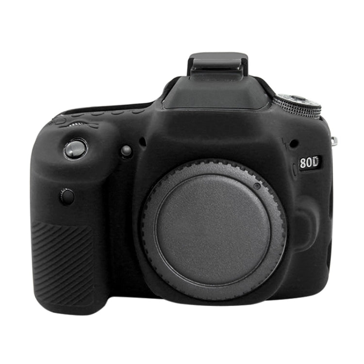 PULUZ Soft Silicone Protective Case for Canon EOS 80D(Black) - Protective Case by PULUZ | Online Shopping South Africa | PMC TechLife | Buy Now Pay Later Mobicred