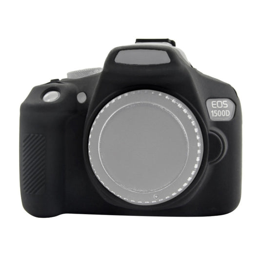 PULUZ Soft Silicone Protective Case for Canon EOS 1300D / 1500D(Black) - Protective Case by PULUZ | Online Shopping South Africa | PMC Jewellery | Buy Now Pay Later Mobicred