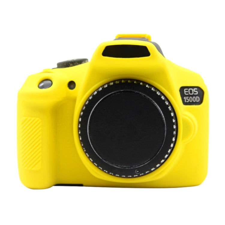 PULUZ Soft Silicone Protective Case for Canon EOS 1300D / 1500D(Yellow) - Protective Case by PULUZ | Online Shopping South Africa | PMC TechLife | Buy Now Pay Later Mobicred