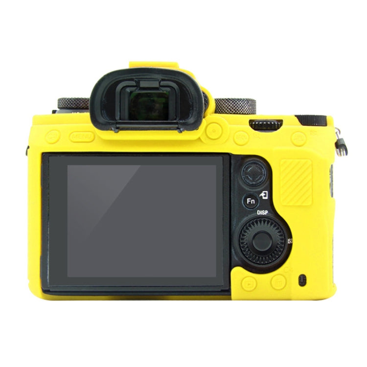 PULUZ Soft Silicone Protective Case for Sony A9 (ILCE-9) / A7 III/ A7R  III(Yellow) - Protective Case by PULUZ | Online Shopping South Africa | PMC TechLife | Buy Now Pay Later Mobicred