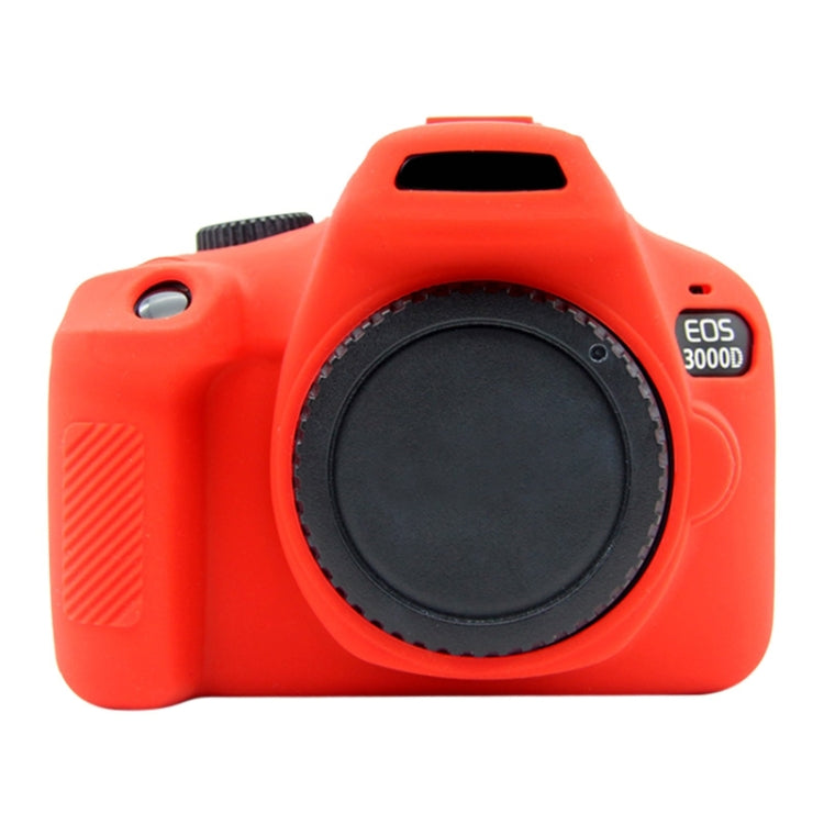 PULUZ Soft Silicone Protective Case for Canon EOS 3000D / 4000D(Red) - free shipping - PMC TechLife - Order now!