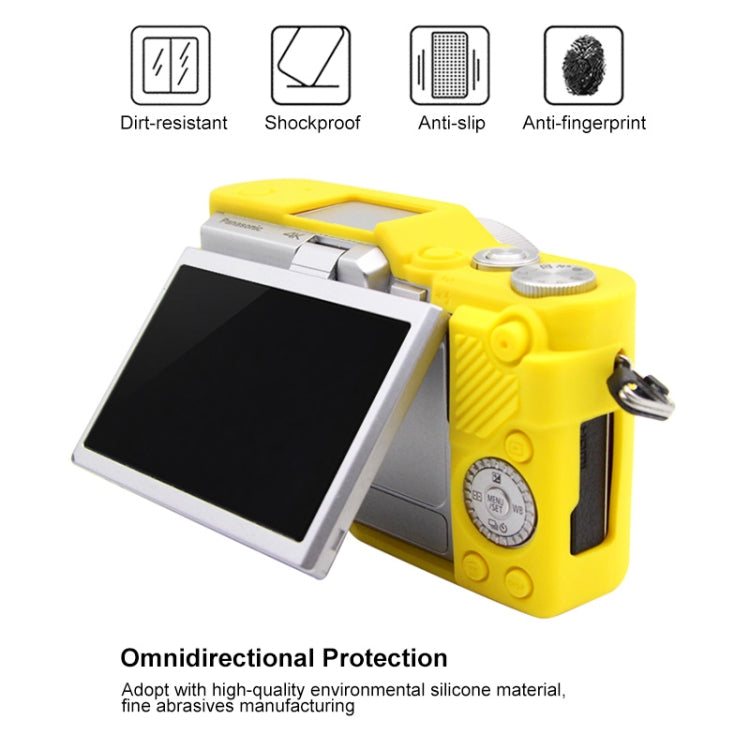 PULUZ Soft Silicone Protective Case for Panasonic Lumix GF10(Yellow) - Protective Case by PULUZ | Online Shopping South Africa | PMC TechLife | Buy Now Pay Later Mobicred