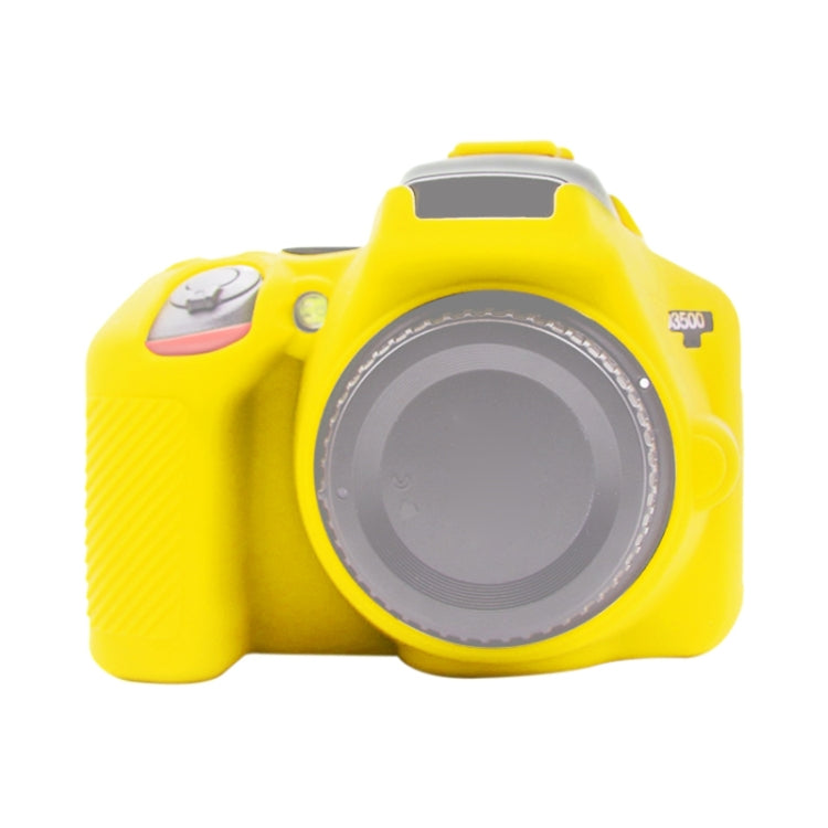 PULUZ Soft Silicone Protective Case for Nikon D3500(Yellow) - Protective Case by PULUZ | Online Shopping South Africa | PMC Jewellery | Buy Now Pay Later Mobicred