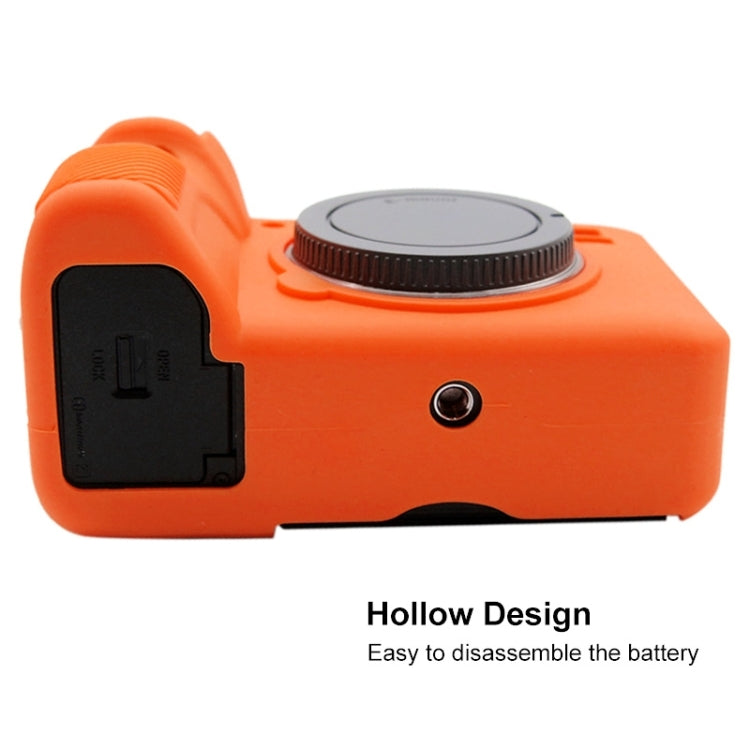 PULUZ Soft Silicone Protective Case for Sony ILCE-9M2/ Alpha 9 II / A92(Orange) - Protective Case by PULUZ | Online Shopping South Africa | PMC Jewellery | Buy Now Pay Later Mobicred