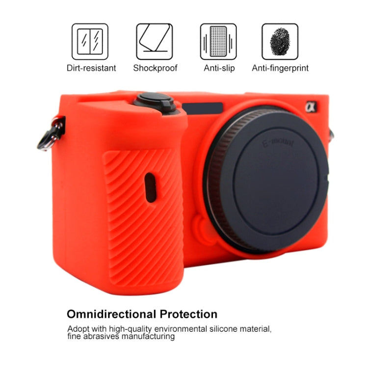 PULUZ Soft Silicone Protective Case for Sony A6600 / ILCE-6600(Red) - Protective Case by PULUZ | Online Shopping South Africa | PMC TechLife | Buy Now Pay Later Mobicred