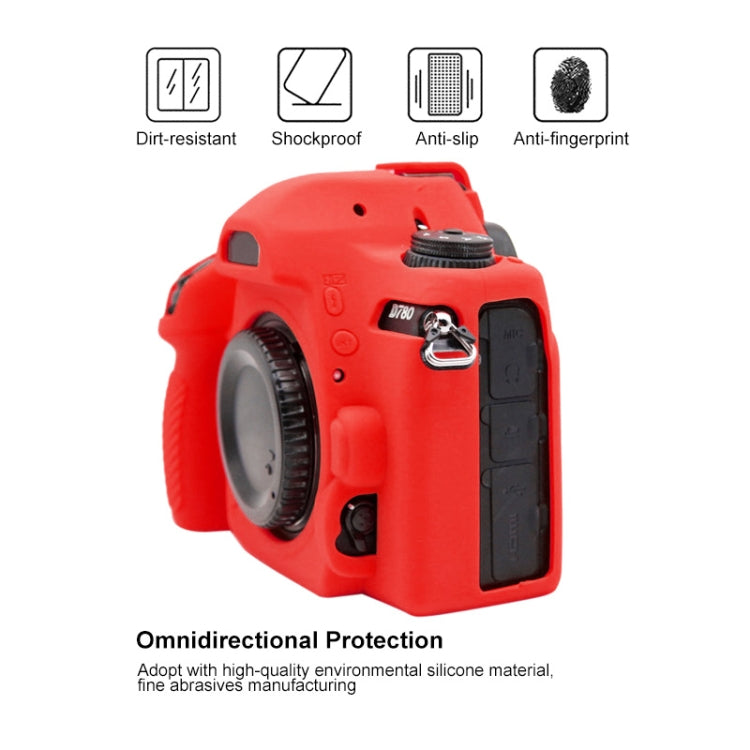 PULUZ Soft Silicone Protective Case for Nikon D780(Red) - free shipping - PMC TechLife - Order now!