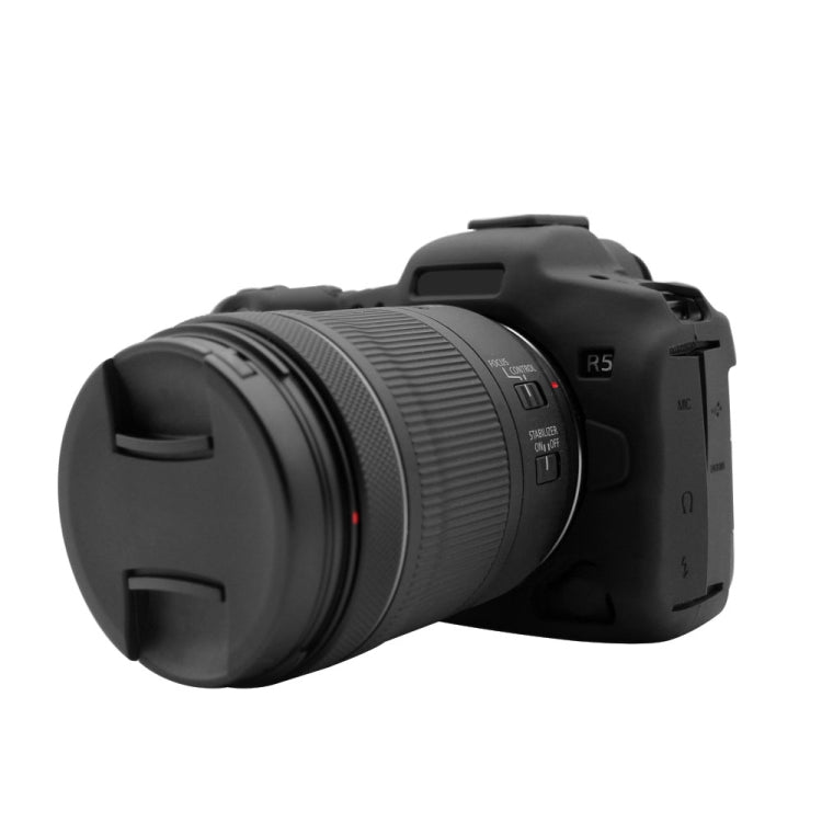 PULUZ Soft Silicone Protective Case for Canon EOS R5(Black) - Protective Case by PULUZ | Online Shopping South Africa | PMC TechLife | Buy Now Pay Later Mobicred