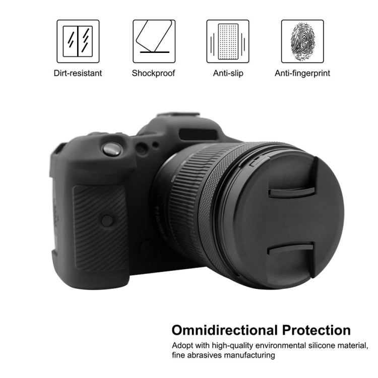 PULUZ Soft Silicone Protective Case for Canon EOS R5(Black) - Protective Case by PULUZ | Online Shopping South Africa | PMC TechLife | Buy Now Pay Later Mobicred