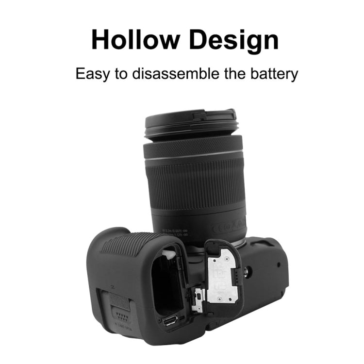 PULUZ Soft Silicone Protective Case for Canon EOS R5(Black) - Protective Case by PULUZ | Online Shopping South Africa | PMC TechLife | Buy Now Pay Later Mobicred