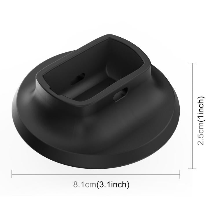 For Insta360 X5 PULUZ Silicone Dock Desktop Adhesive Base Bracket (Black) - free shipping - PMC TechLife - Order now!