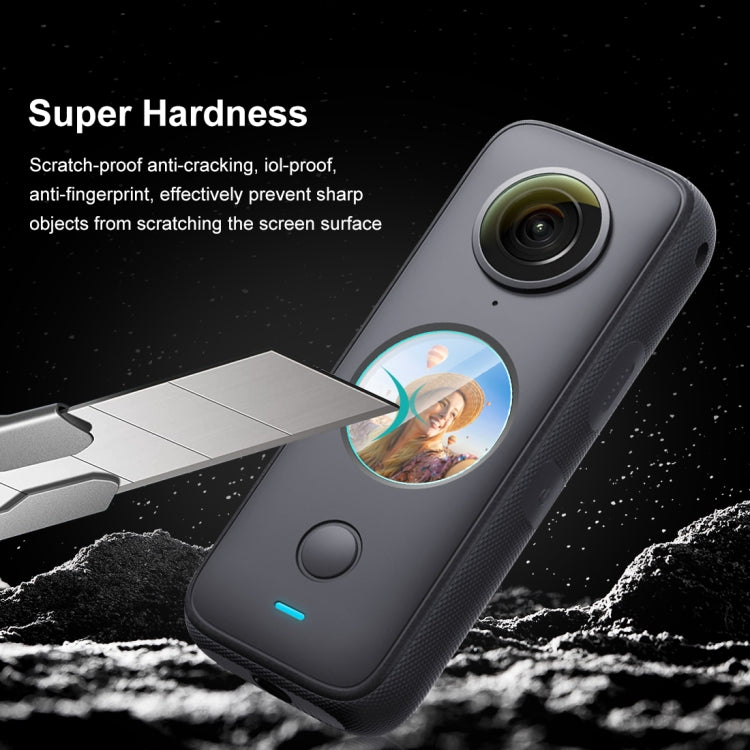 For Insta360 One X2 PULUZ 2pcs Curved  HD Tempered Glass Film(Transparent) - Protective Film & Stickers by PULUZ | Online Shopping South Africa | PMC Jewellery | Buy Now Pay Later Mobicred