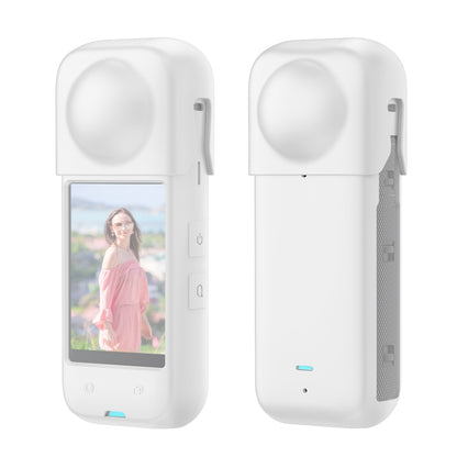 For Insta360 X4 PULUZ Full Body Dust-proof Silicone Protective Case (White) - Case & Bags by PULUZ | Online Shopping South Africa | PMC Jewellery | Buy Now Pay Later Mobicred