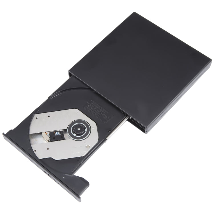 USB Slim Portable Optical Drive (CD-ROM)(Black) - Rewritable Drive by PMC Jewellery | Online Shopping South Africa | PMC Jewellery | Buy Now Pay Later Mobicred