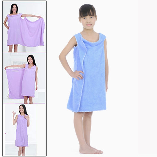 Magic Towel Bath Towel Clothes Beach Towel Dress for Children, Size: 130 x 60cm(Blue) - Towel Sets by PMC Jewellery | Online Shopping South Africa | PMC Jewellery | Buy Now Pay Later Mobicred