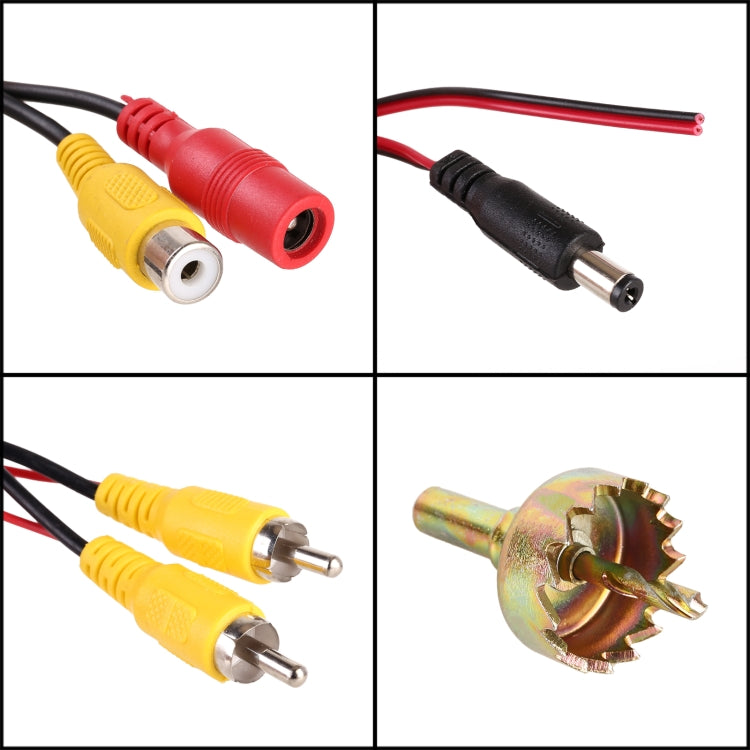 LED Sensor Car Rear View Camera, Support Color Lens/ 120 Degrees Viewable / Waterproof & Night Sensor function, Diameter: 28mm (E328)(Black) - Rear View Cameras by PMC TechLife | Online Shopping South Africa | PMC TechLife | Buy Now Pay Later Mobicred