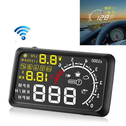 X3 Bluetooth 5.5 inch Car OBDII / EUOBD HUD Vehicle-mounted Head Up Display Security System, Support Speed & Fuel Consumption, Overspeed Alarm, Water Temperature, etc(Black) - Head Up Display System by PMC Jewellery | Online Shopping South Africa | PMC Jewellery | Buy Now Pay Later Mobicred
