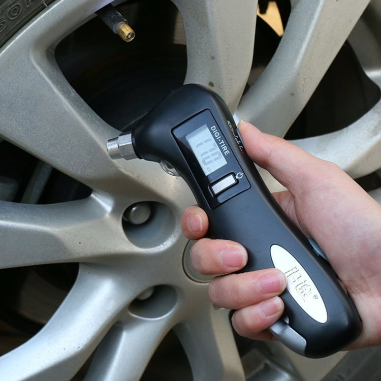 LCD Display Screen Digital Tire Gauge with LED Flashlight, Pressure Range: 2-150PSI - Tire Pressure Gauges by PMC TechLife | Online Shopping South Africa | PMC TechLife | Buy Now Pay Later Mobicred