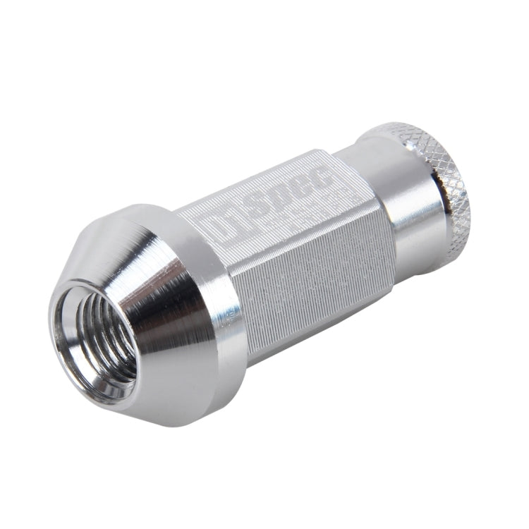 D1 Spec P1.5 M12x1.25 Racing Wheel Nut, Length: 50mm(Silver) - Nuts & Bolts by PMC TechLife | Online Shopping South Africa | PMC TechLife | Buy Now Pay Later Mobicred