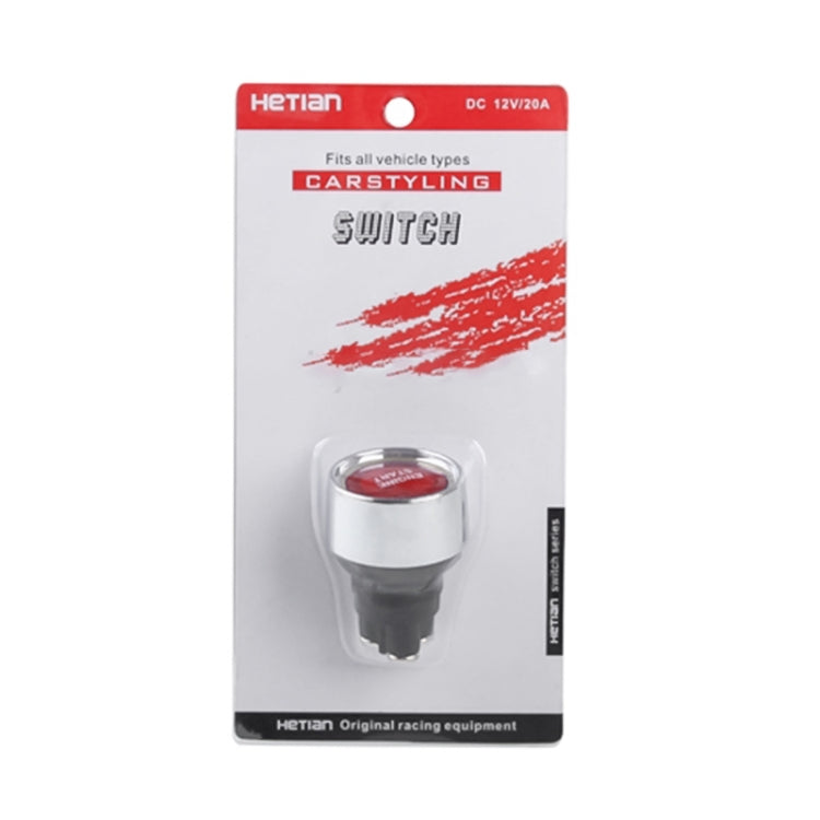 Red Light Push Start Ignition Switch for Racing Sport (DC 12V)(Red) - Car Switches by PMC TechLife | Online Shopping South Africa | PMC TechLife | Buy Now Pay Later Mobicred