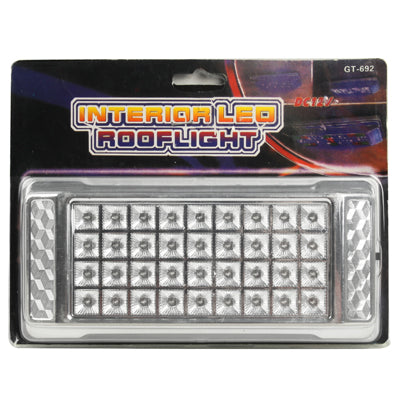 White Interior 36 LED Roof Light for Vehicle (DC 12V)(Silver) - Dome Lights by PMC Jewellery | Online Shopping South Africa | PMC Jewellery