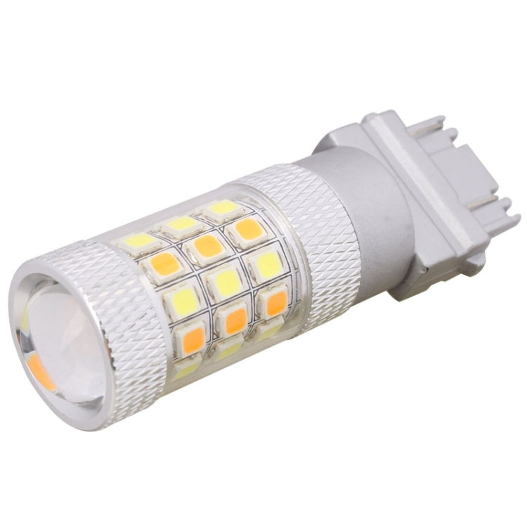 T25 8W 420LM White + Yellow Light 42 LED 2835 SMD Car Brake Light Steering Light Bulb, DC 12V - Brake Lights by PMC Jewellery | Online Shopping South Africa | PMC Jewellery | Buy Now Pay Later Mobicred