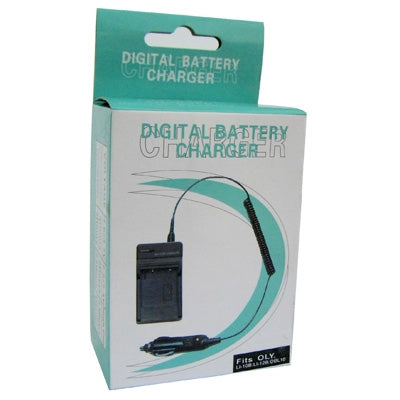 Digital Camera Battery Charger for OLYMPUS Li-10B/ Li-12B/ DBL10(Black) - Battery Car Charger by PMC Jewellery | Online Shopping South Africa | PMC Jewellery